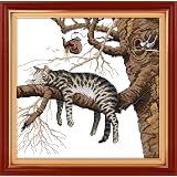 Yeesam Art Kreuzstich-Set – Indische Frau Auf Weißer 14 Count Leinwand (44x52 Cm), Perfekt Für Fortgeschrittene