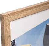 Hampton Frames A4 Photo Frame 21x30cm Natural Wood Effect with Acrylic Front view 3
