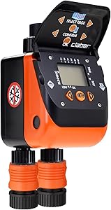 Claber 8420 Aquadue Duplo Evolution Dual Outlet Digital Water Timer