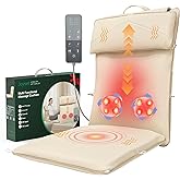 Joyset Shiatsu Neck and Back Massager for Chair,Rolling Up and Down Back Massager with Heat,4D Kneading for Pain Relief Deep Tissue,Portable Spot Massage Chair Pad Gifts for Dad,Mom,Friend