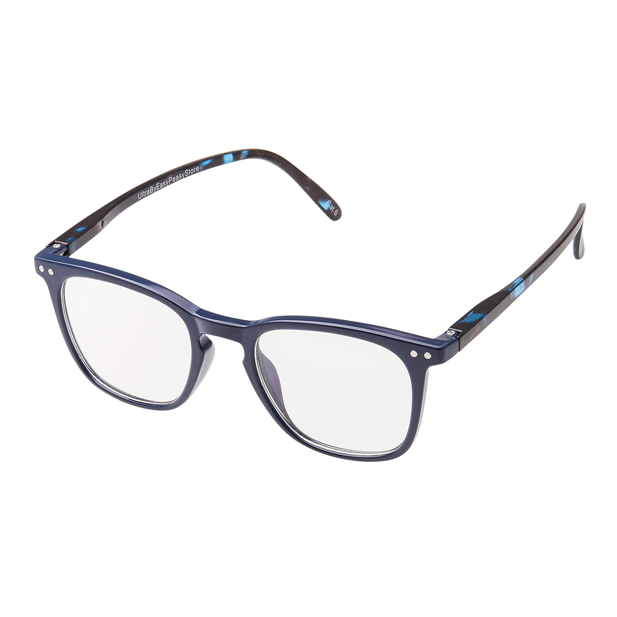 Ultra Blue Light Blocking Glasses Blue Tortoiseshell Oval Rimmed Anti Blue Light Glasses Reduce Headaches Tortoise Shell Blue Light Filter Glasses Men Women Gaming PC Computer Reading Glasses Adults