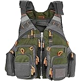 wdcfxy Strap Fishing Vest Adjustable for Men and Women, for Fly Bass Fishing and Outdoor Activities