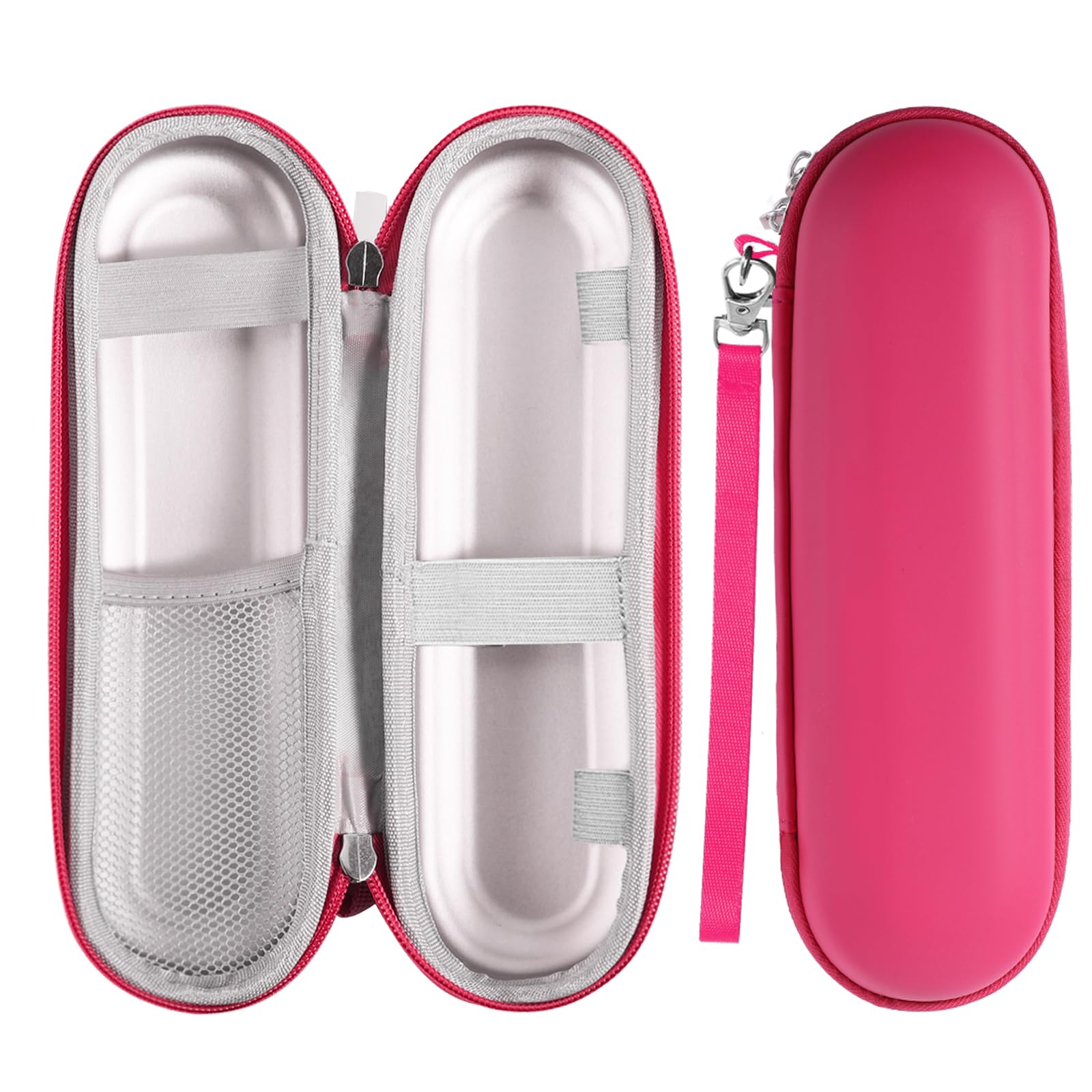 Electric Toothbrush Travel Case, Waterproof Portable Electric Toothbrush Case Electric Toothbrush Holder Toothbrush Covers for Travel School (Rose Red) — image 1