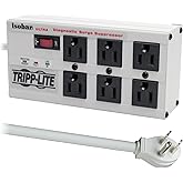 Tripp Lite Isobar Surge Protector Metal 6 Outlet 6-Feet Cord 3330 Joules, White (ISOBAR6ULTRA)