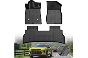 Original 2024 2025 Trax Floor Mats for Chevrolet/Chevy Trax LS/1RS/LT/2RS/ACTIV Models - TTX LIGHTING Floor Liners Custom Fit 2024 2025 Chevy Trax 1st and 2rd Row Car Mats Interior Accessories, Black