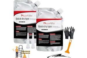 MUZEFANSI Asphalt Crack Filler, Crack Repair Sealant, Driveway Crack Sealer for Asphalt & Blacktop, Fast-Drying, Weather-Resistant, Easy to Apply Pavement Repair Sealant(2 Pcs,2.2LB)