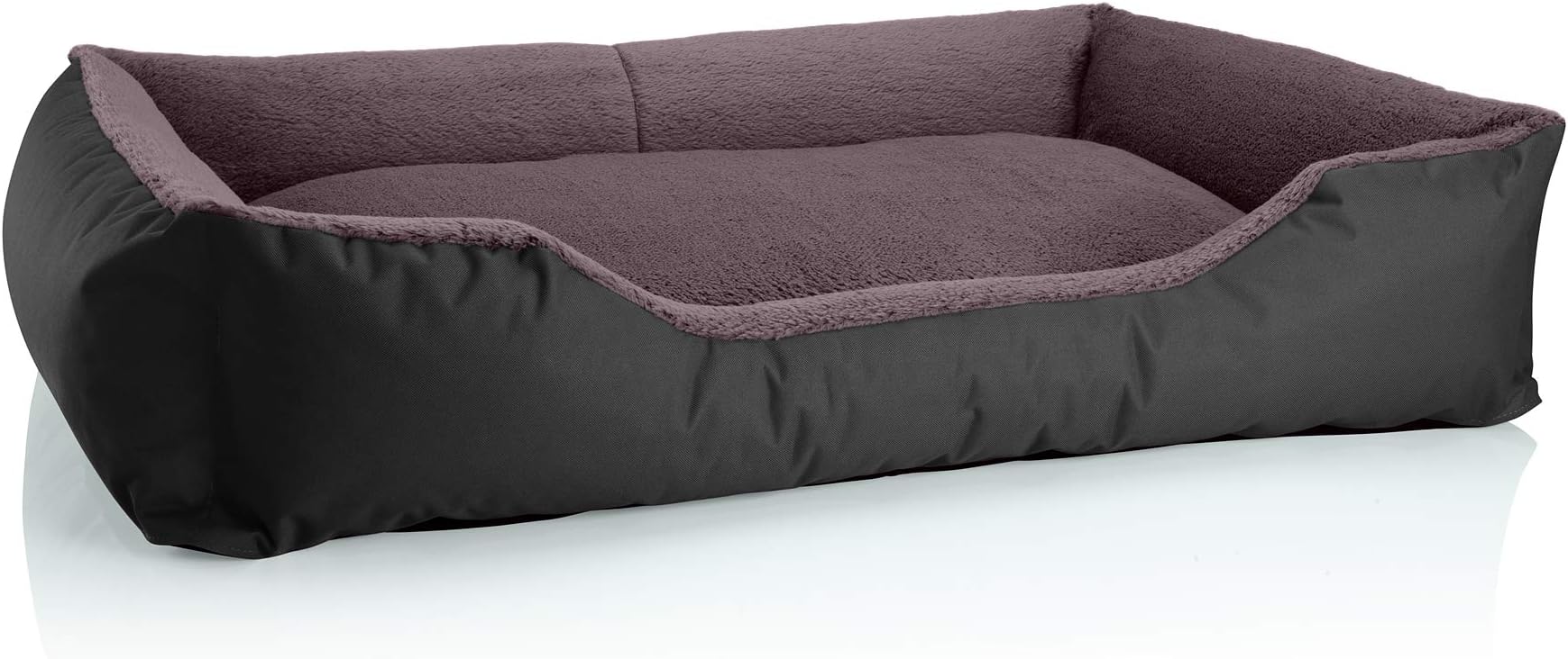 BedDog® dog/cat sofa TEDDY S to XXXL, 14 colours to choose, made from Cordura & Microfiber Velor, washable dog bed, dog cushion, indoor & outdoor use