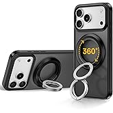 SYNCWIRE for MagSafe Phone Grip, 360° Rotation Magnetic Cell Phone Grip Magnetic Ring Holder Kickstand Mag Safe Ring Stand Compatible with iPhone 17 16 15 14 13 12 Pro Max MagSafe Accessories Android