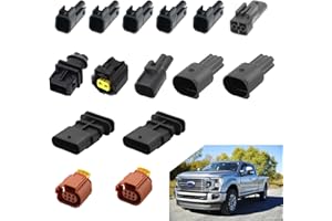 AUXAZALUX Electrical Tuner Harness Plug Kit Replacement Connector Sockets Terminals Set for Ford F150 F250 F350 F450 F550 2017-2020 Super Duty 6.7L Powerstroke(Pin not Included)