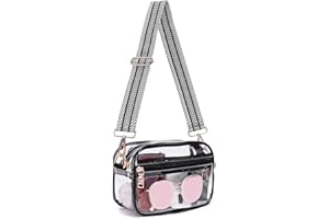 DIVCIDLC Small Crossbody Bag with Wide Guitar Strap Camera Purse Shoulder Handbag Satchel