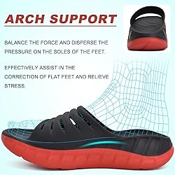 KuaiLu Mens Recovery Sandals Sport Comfort Cushion