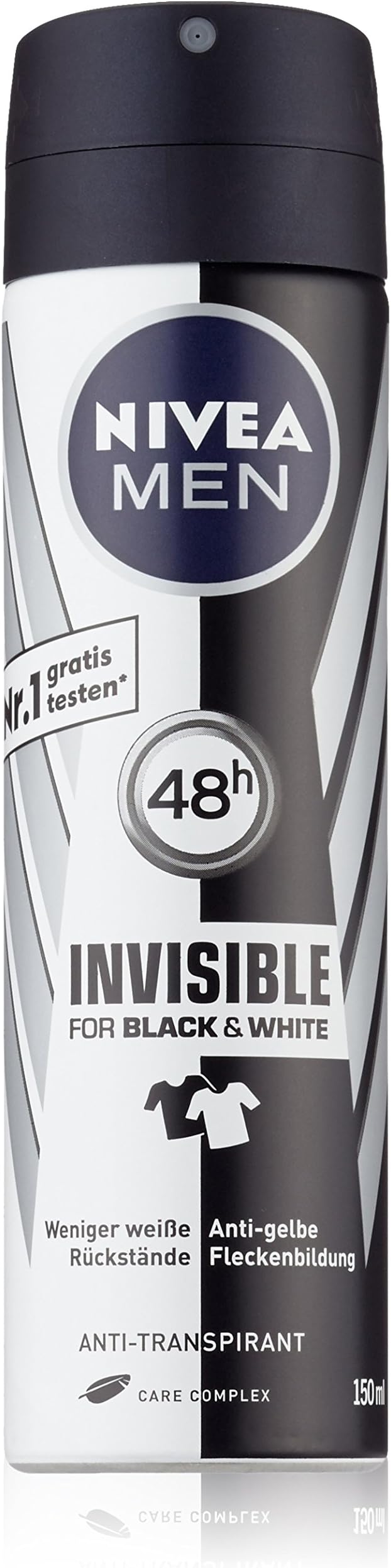 Nivea Men Invisible Black White Power Deodorant Spray Antiperspirant 2x150ml