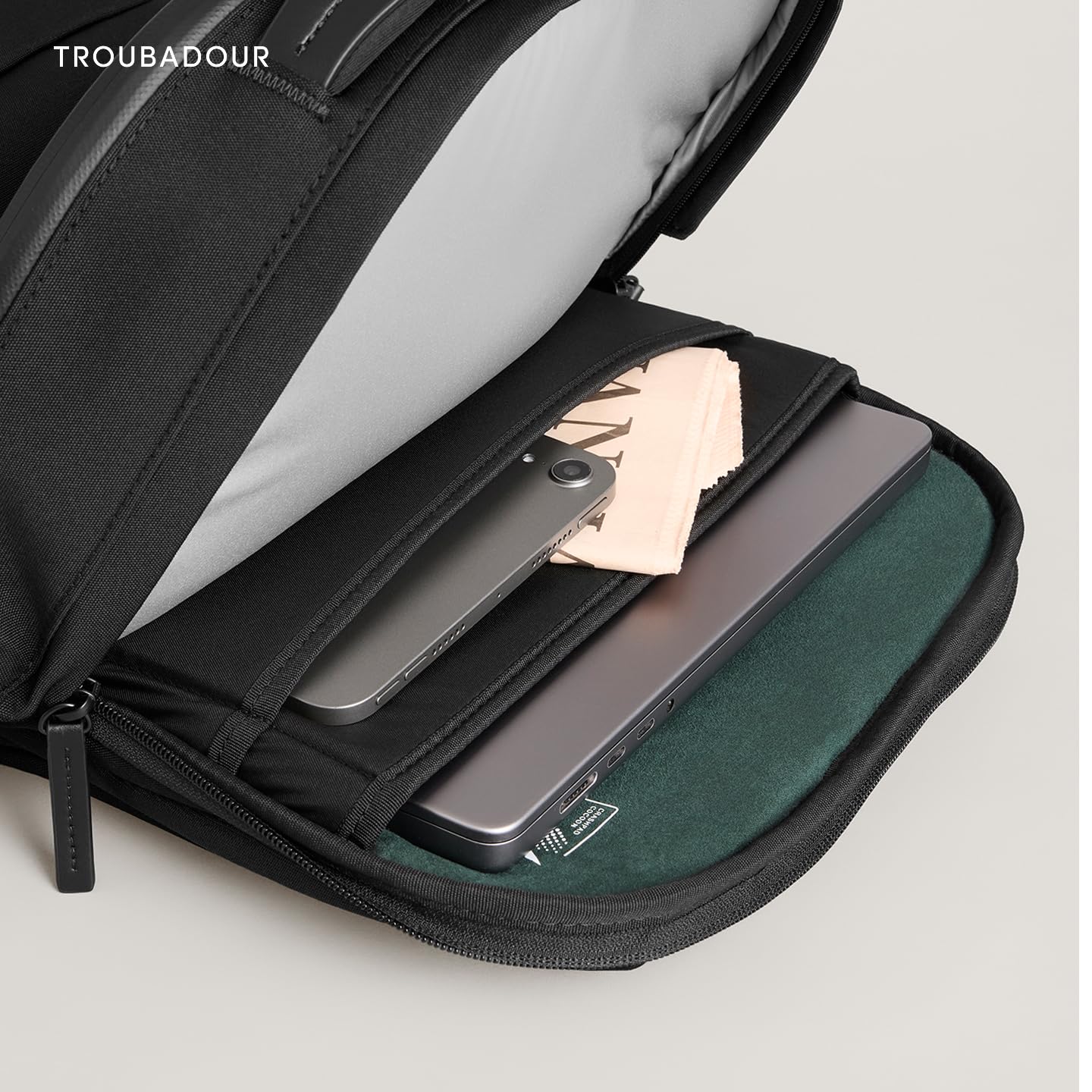 Troubadour Apex 4.0-22L Premium Laptop Backpack - Ergonomic & Water Resistant - Designed for Work and Travel - Black