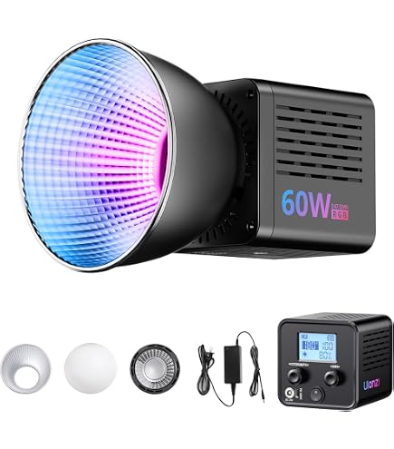 Amazon.com : ULANZI 40W Pro RGB Portable LED Video Light w DC