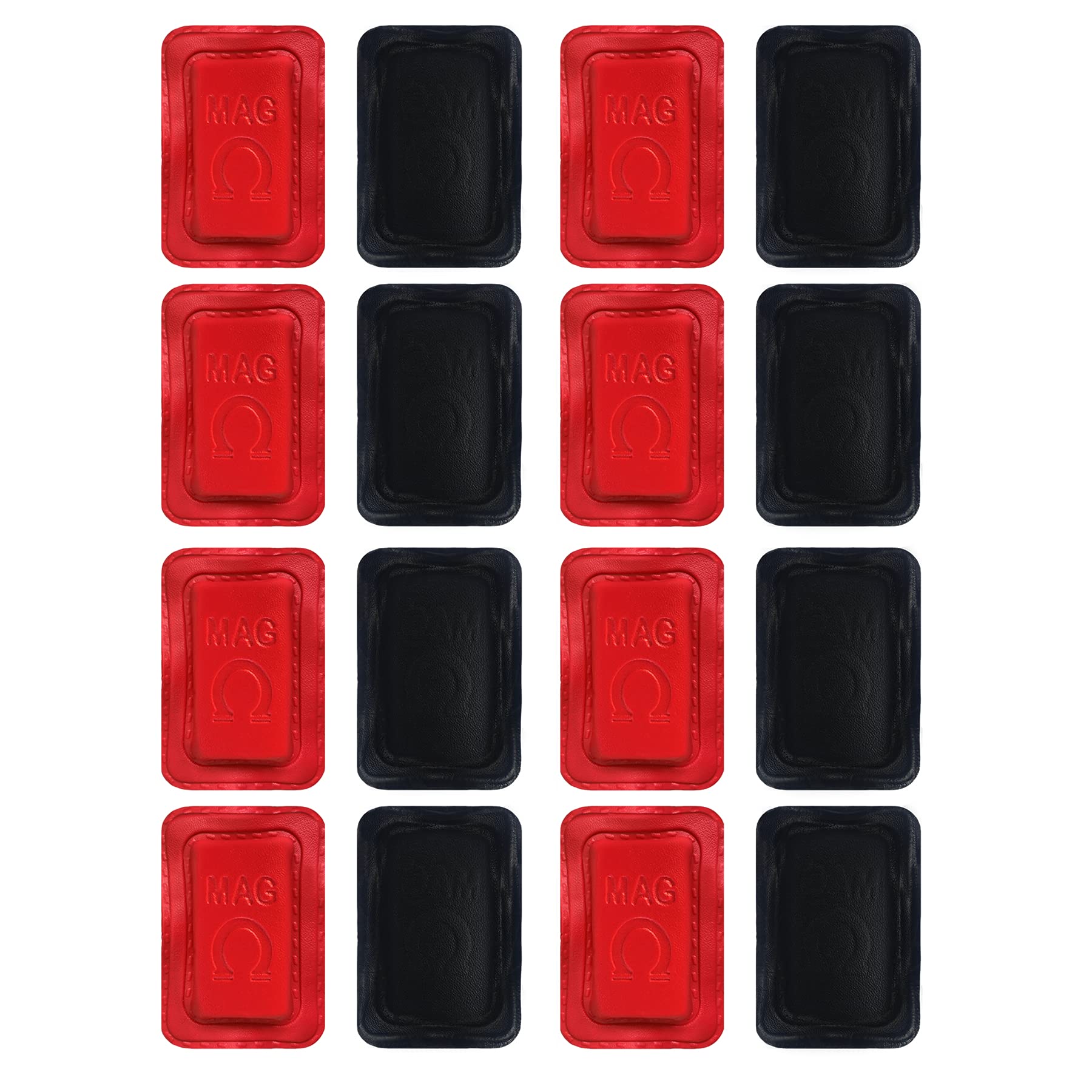 Photo 1 of MAG® 16-Pack Ferrite Magnets for Biomagnetic Therapy – 3500 Gauss Rectangular 44×22×11?mm – Dr. Goiz Method – Vinyl-Coated Positive/Negative Polarity