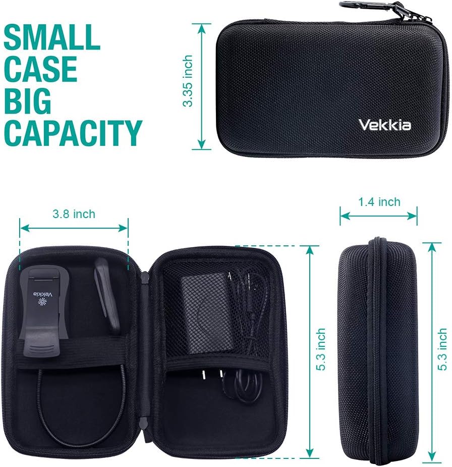 Vekkia Book Light Set with Charger, Clip on Reading Light in Bed with 3 Brightness, Up to 60 Hrs, Rechargeable, Eye-Care Warm LED for Read Before Bed. Perfect Gift Choice（Incl Travel Case, Cable): Home Improvement