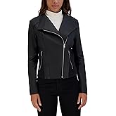 Andrew Marc Women's Asymmetrical Felix Leather Moto Jacket
