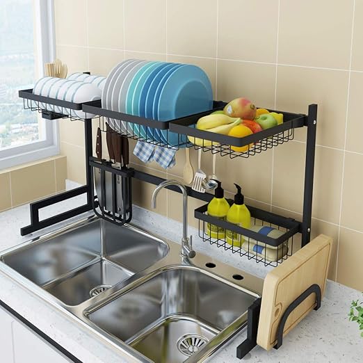 over sink dish rack amazon