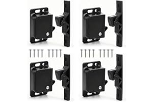 Cabinet Door Latch 4 Pack, 10 LBS Pull Force RV Cabinet Latches with Mounting Screws, RV Drawer Latches and Catches for RV, H