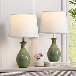 PARTPHONER Table Lamp Set of 2, Modern Ceramic