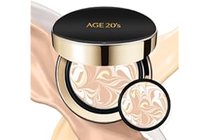 AGE 20'S AGE20'S Signature Essence Pact SPF 50+ | Pack of 2 | 13 Ivory | Cream Foundation, Dewy Finish, Natural Coverage | Korean Cushion Foundation