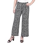 NY Collection Womens Petites Belted Cropped Pants