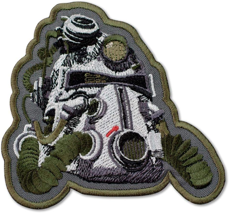 Amazon Com Fallout 3 T 51b Power Helmet Embroidered Patch Iron On 3 7 X 3 5 Arts Crafts Sewing