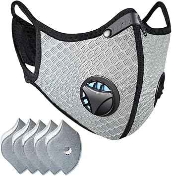 Download Free Besungo Reusable Dust Mask Sports Face Mask With Filter Men S And Women S Universal Masks Suitable For Woodworking Outdoor Activities Gray 1 Mask 5 Filters Included Amazon Com PSD Mockup Template