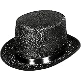 Barelove Top Hats for Men Women Adults, Shiny Magician Hat Tuxedo Hat Victorian Dress Up Christmas Top Hats