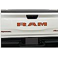 RAM Tailgate Emblem Overlay Decal Stickers 2025 Ram 1500 (Color: Reflective Orange)