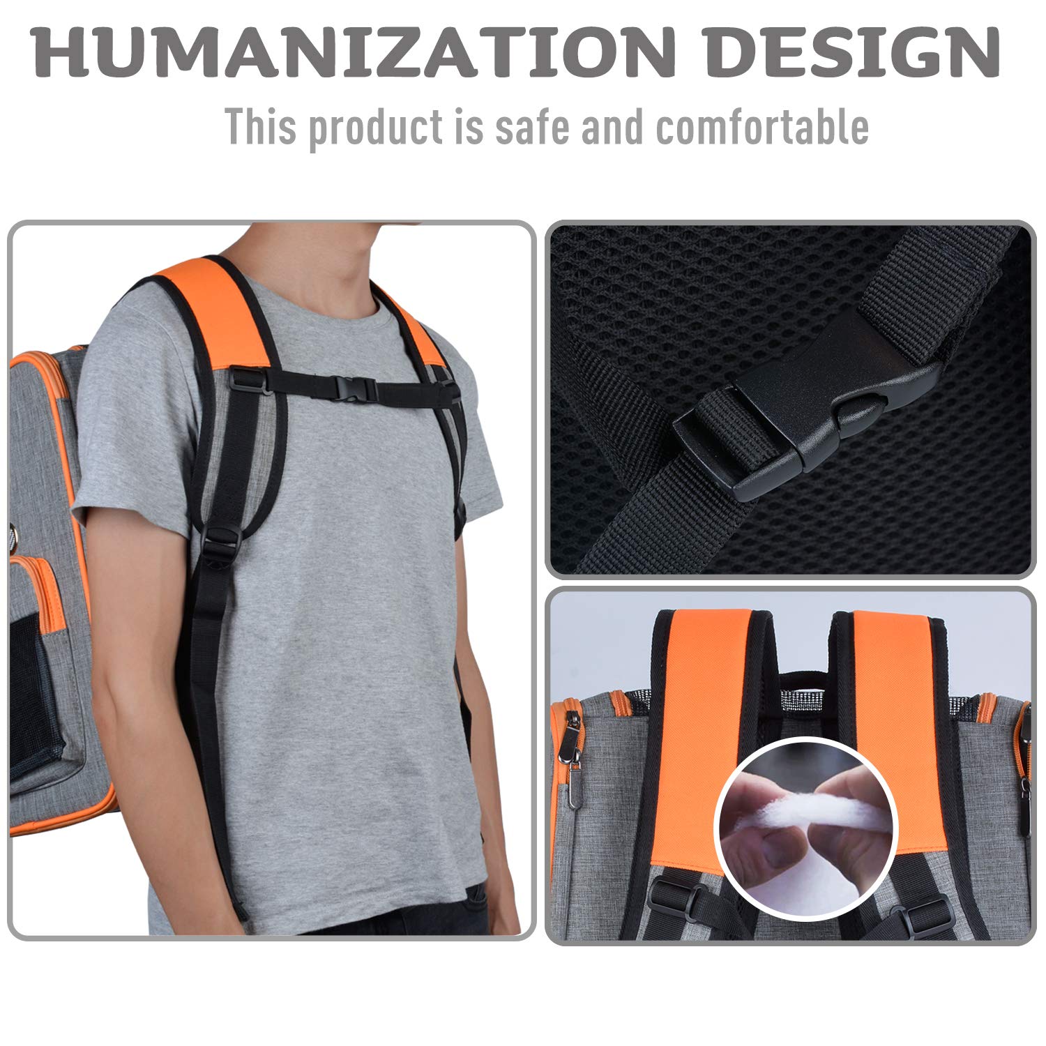 Legendog Dog Backpack, Pet Backpack Carrier Portable Travel Bag Breathable Pet Backpack for Dogs& Cats, Waterproof Cat Hiking Backpack with Cushion & Adjustable Strap (Pet Backpack)