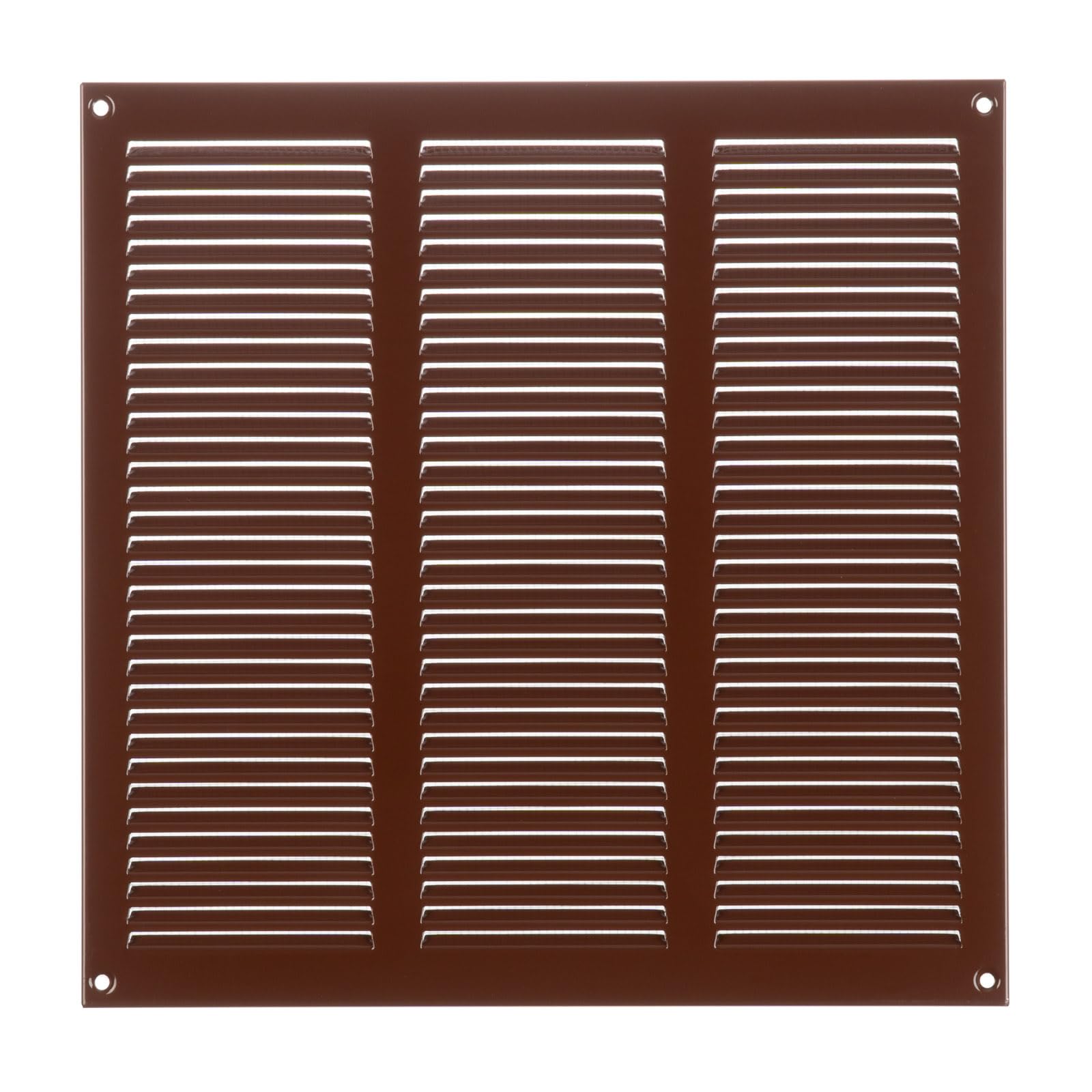 Steinberg14 Brown 300x300mm Metal Air Vent Cover with Insect Mesh - 12x12 inch Ventilation Grille - Air Vent Register for Walls and Ceilings - Ventilation Cover for Outdoor and Indoor