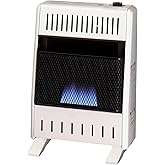 ProCom Heating Liquid Propane Ventless Blue Flame Heater With Base Feet - 10,000 BTU, Manual Control - Model# ML100HBA-B