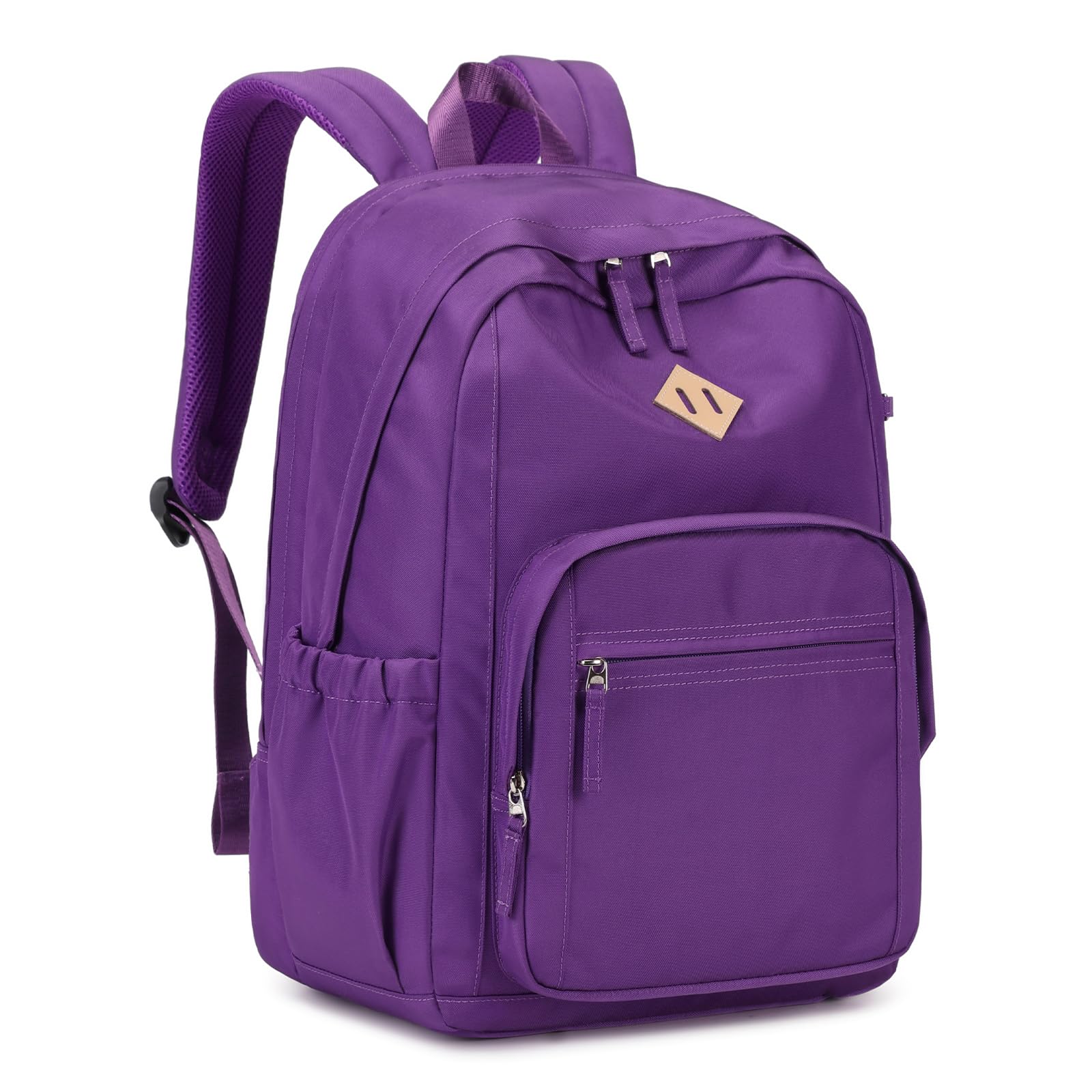 Photo 1 of (DAMAGED ZIPPER) ASKSKY School Backpack Large Casual Book Bag Lightweight Back Pack fits 15.6 Inch Laptop for High School College Travel Work, Purple