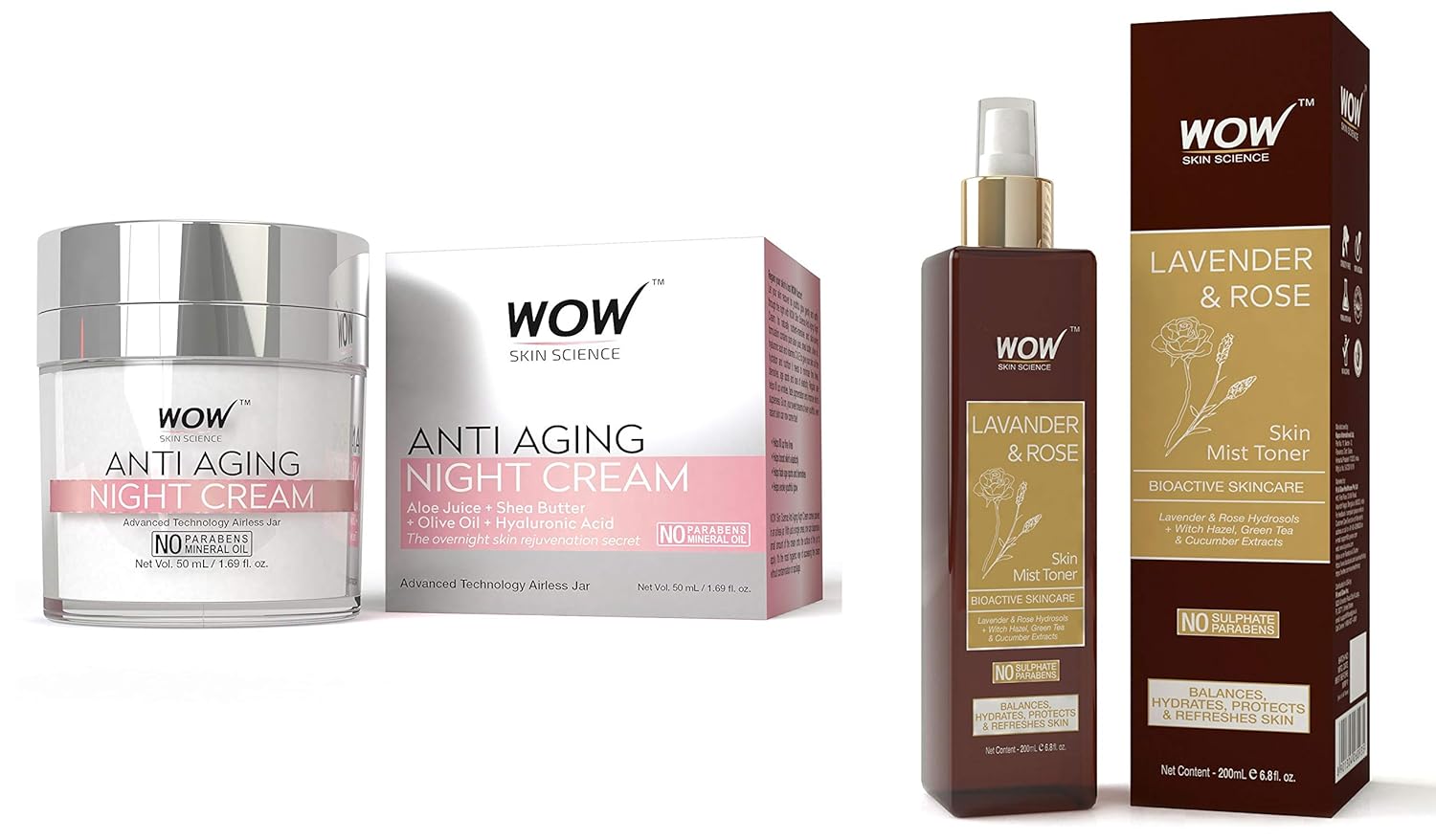 wow anti aging night cream price