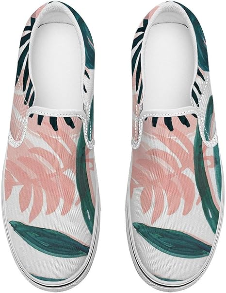 Amazon Co Jp スニーカー 花柄 デッキシューズ スリッポン 紐なし ローカット 作業靴 靴 メンズ レディース シューズ カジュアル 旅行靴 通気 通勤用 軽量 歩きやすい 平底 おしゃれ 軽作業用 ホーム キッチン