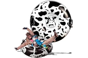 MOONQUAKE 47 Inch Snow Tube Heavy Duty Snow Tube Made by Thickening Material