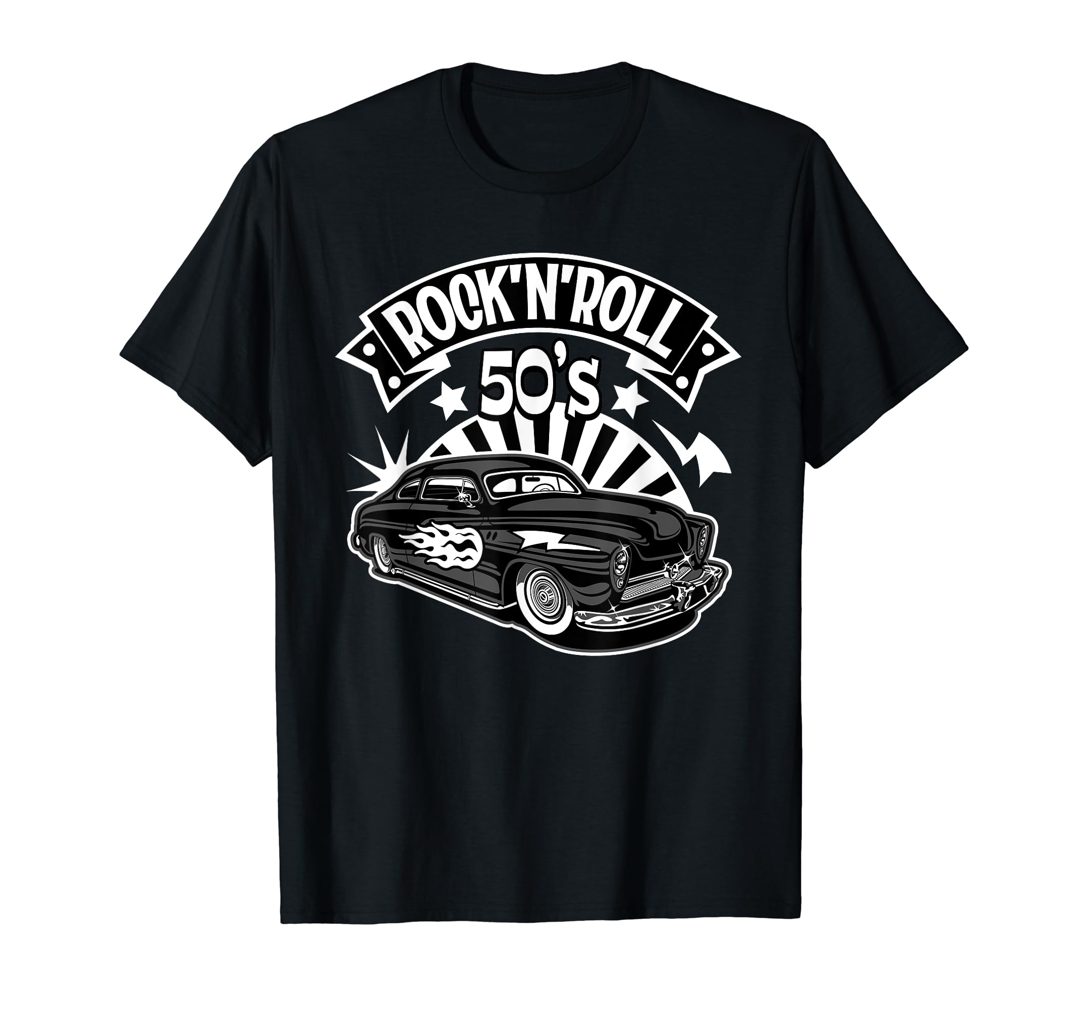 Photo 1 of 50s Rock and Roll Costumes 1950s Sock Hop Rockabilly Greaser T-Shirt small