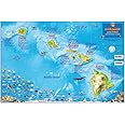 Hawaii Map Poster Hawaiian Islands Laminated Map