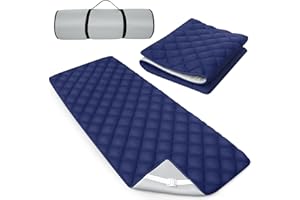 MOONSEA Quilted Foam Mattress Topper Pad, Non-Slip Super Soft Comfortable 75"x30", Cool Sleeping Pad for Camp Cot/RV Bunk/Narrow Twin Beds