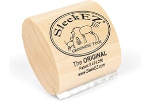 SleekEZ Cat Brush for Shedding & Cat Brushes for Indoor Cats | Pet Brush for Cats | Deshedding Grooming Tool | Works for Short & Long Haired Pets | Great for All Fur Types | Made in USA