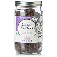 Imlak'esh Organics, Cacao Wafers (16-Ounce Glass Jar), 100% Dark Chocolate — Keto | Paleo | Organic | Regenerative…