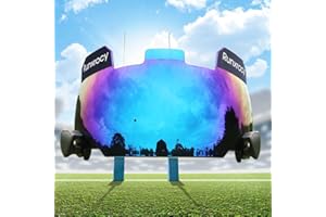 Runxrocy Football Visor for Helmet Football Visor Eye Shield Universal Fit Outdoor Sports Protective Eye Shield for Helmet Include with Visor Clips