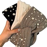 FZBNSRKO Knitted Headband,3 Pieces Winter Knitted Headband Crochet Turband Ear Warmer Winter Braided Head Wraps for Women Girls(Random Color)