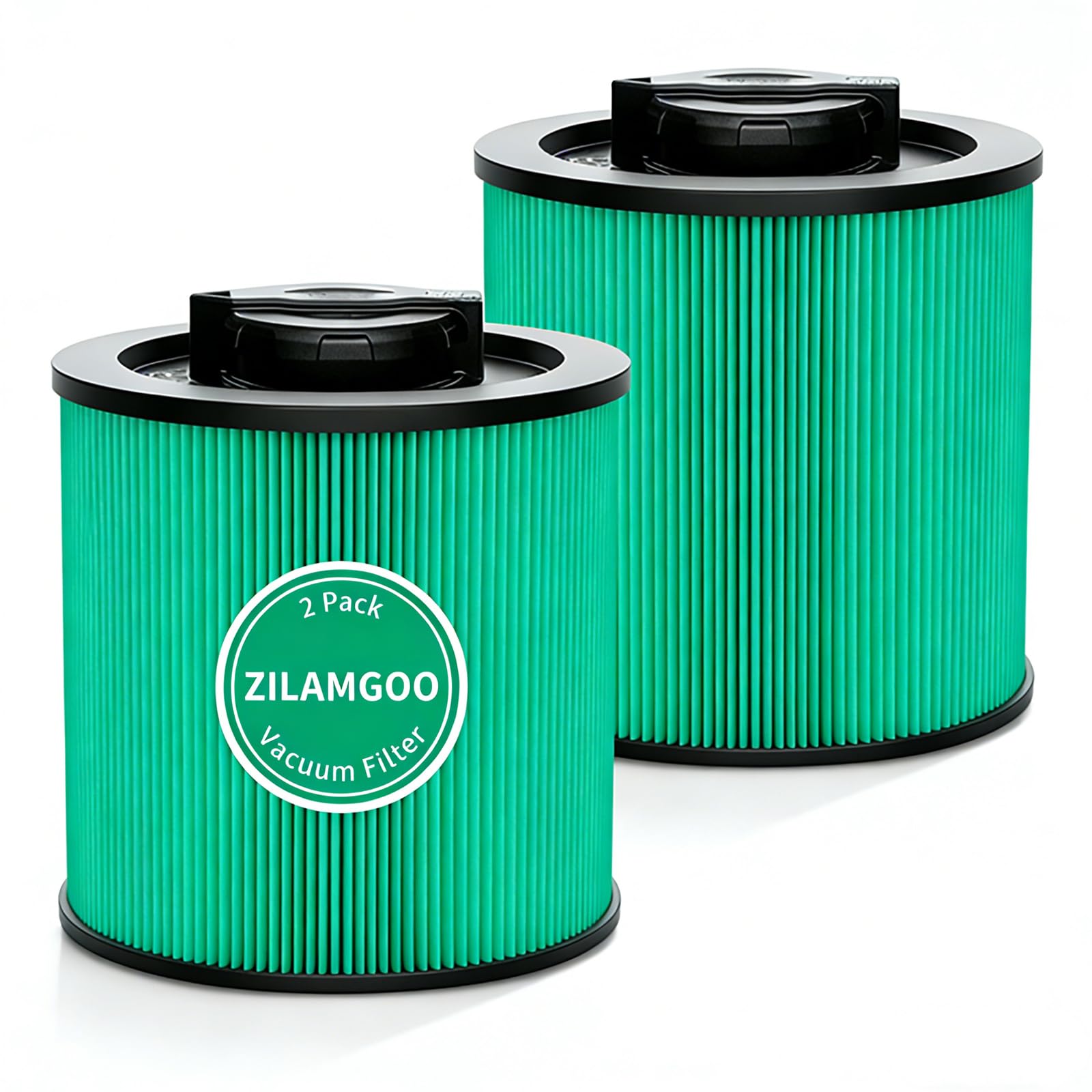 Photo 1 of 2-Pack DXVC6914 HEPA Filter Compatible – Fit for 6-16 Gallon Wet/Dry Vacs – Replaces DXV06P, DXV09P, DXV10P, DXV10PL, DXV10SA, DXV12P, DXV14P, DXV16P
