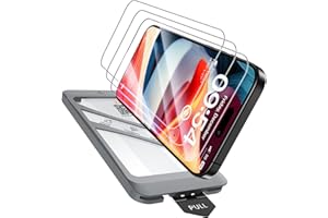 TAURI 4 in 1 for iPhone 15 Screen Protector, 3 Pack Tempered Glass Film + 1 Dust Free Easy Installation Tool, 9H Hardness Bubble Free Micro-curved Edges HD Screen Protector for 15