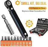 HELEMAN Mini Ratchet Angled Screwdriver Set for Tight Spaces - Tools for Dad view 3