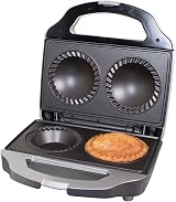 Quest Double Deep Fill Pie Maker 700W Non-Stick 9cm Crimping Edge Cutter view 1