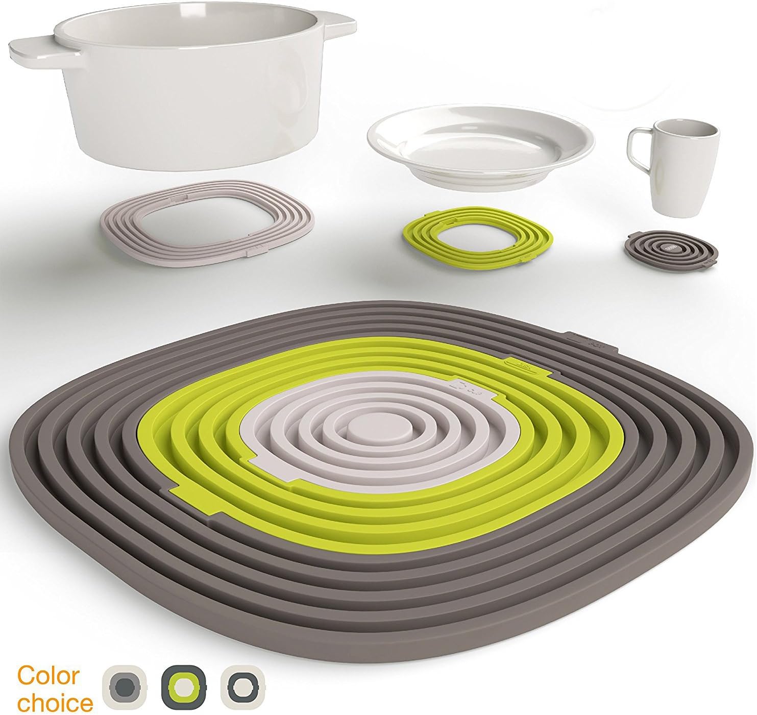 Tifan Trivet Heat Resistant Hot Pads - Plate, Mug, Hot Pan, Pot Silicone Mat
