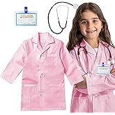 RioRand Kids' Doctor Lab Coat Costume with Accessories Role Play for Boys Girls Playset Nurse Costume Age 3-12